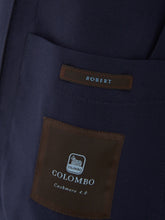 Load image into Gallery viewer, Colombo Elegant Blue Cashmere Men's Jacket