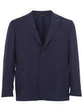 Load image into Gallery viewer, Colombo Elegant Blue Cashmere Men's Jacket