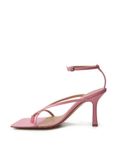 Load image into Gallery viewer, Bottega Veneta Elegant Pink Nappa Leather Stretch Sandals