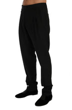 Load image into Gallery viewer, Dolce & Gabbana Black Striped Wool Stretch Pants