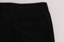 Load image into Gallery viewer, Dolce & Gabbana Black Striped Wool Stretch Pants