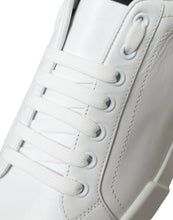 Load image into Gallery viewer, Dolce & Gabbana White Green Leather Portofino Sneakers Shoes