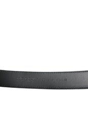 Load image into Gallery viewer, Dolce & Gabbana Black Calf Leather Silver Metal Buckle Belt