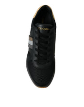 Load image into Gallery viewer, Dolce & Gabbana Black Leather Low Top  Sneakers Shoes