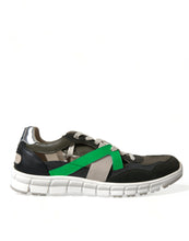 Load image into Gallery viewer, Dolce & Gabbana Multicolor Leather Suede Low Top Sneakers Shoes