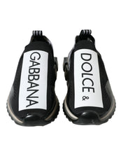 Load image into Gallery viewer, Dolce & Gabbana Black White Slip On Sneakers Sorrento Shoes