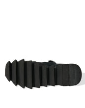 Load image into Gallery viewer, Dolce & Gabbana Black Fur Embellished Suede Sneakers Shoes