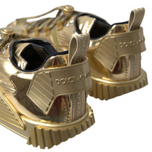 Load image into Gallery viewer, Dolce & Gabbana Elegant Gold Lace-Up NS1 Sneakers