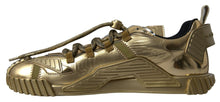 Load image into Gallery viewer, Dolce & Gabbana Elegant Gold Lace-Up NS1 Sneakers