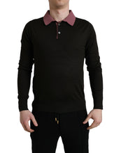 Load image into Gallery viewer, Dolce & Gabbana Brown Virgin Wool Collared Pullover Sweater