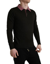Load image into Gallery viewer, Dolce & Gabbana Brown Virgin Wool Collared Pullover Sweater