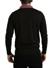 Load image into Gallery viewer, Dolce & Gabbana Brown Virgin Wool Collared Pullover Sweater