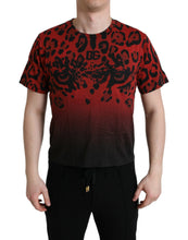 Load image into Gallery viewer, Dolce & Gabbana Red Leopard Cotton Short Sleeves T-shirt