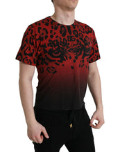 Load image into Gallery viewer, Dolce & Gabbana Red Leopard Cotton Short Sleeves T-shirt