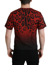 Load image into Gallery viewer, Dolce & Gabbana Red Leopard Cotton Short Sleeves T-shirt