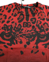Load image into Gallery viewer, Dolce & Gabbana Red Leopard Cotton Short Sleeves T-shirt