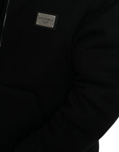 Load image into Gallery viewer, Dolce & Gabbana Black Cotton Hooded Logo Bomber Jacket