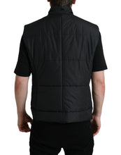 Load image into Gallery viewer, Dolce & Gabbana Black Polyester Padded Vest Logo Jacket