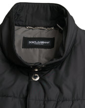 Load image into Gallery viewer, Dolce & Gabbana Black Polyester Padded Vest Logo Jacket