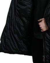 Load image into Gallery viewer, Dolce & Gabbana Black Polyester Hooded Logo Full Zip Jacket