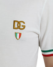 Load image into Gallery viewer, Dolce & Gabbana White Logo Collared Short Sleeve T-shirt