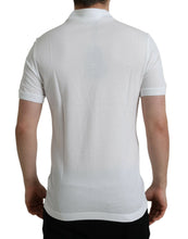 Load image into Gallery viewer, Dolce & Gabbana White Logo Collared Short Sleeve T-shirt