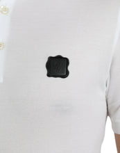 Load image into Gallery viewer, Dolce & Gabbana White Logo Collared Short Sleeve T-shirt