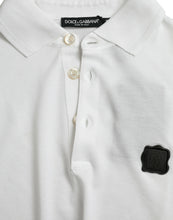 Load image into Gallery viewer, Dolce & Gabbana White Logo Collared Short Sleeve T-shirt