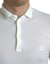 Load image into Gallery viewer, Dolce & Gabbana White Collared Short Sleeve Crown T-shirt