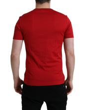 Load image into Gallery viewer, Dolce & Gabbana Red Logo Plaque ShortSleeve Crewneck T-shirt