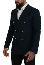 Load image into Gallery viewer, Dolce & Gabbana Elegant Cashmere-Silk Blend Blue Blazer