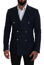 Load image into Gallery viewer, Dolce & Gabbana Elegant Cashmere-Silk Blend Blue Blazer