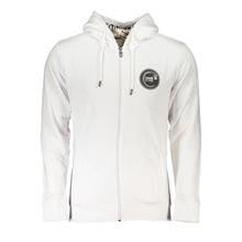 Load image into Gallery viewer, Cavalli Class Elegant White Hooded Sweatshirt with Logo Print