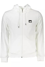 Load image into Gallery viewer, Cavalli Class Elegant White Hooded Sweatshirt with Embroidery Detail