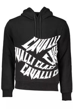 Load image into Gallery viewer, Cavalli Class Elegant Hooded Sweatshirt in Classic Black