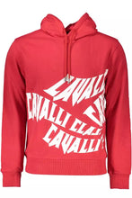 Load image into Gallery viewer, Cavalli Class Elegant Pink Hooded Sweatshirt with Logo Print