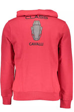 Load image into Gallery viewer, Cavalli Class Elegant Pink Hooded Sweatshirt with Logo