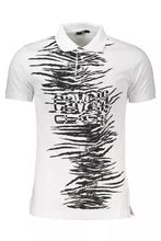 Load image into Gallery viewer, Cavalli Class Elegant White Cotton Polo with Signature Print