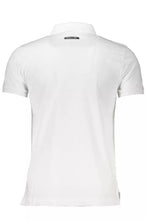 Load image into Gallery viewer, Cavalli Class Elegant White Cotton Polo with Signature Print
