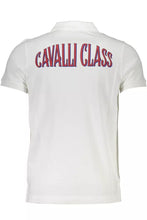 Load image into Gallery viewer, Cavalli Class Elegant White Cotton Polo with Logo Detail
