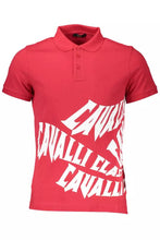 Load image into Gallery viewer, Cavalli Class Elegant Pink Cotton Polo for the Discerning Gentleman