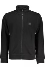 Load image into Gallery viewer, Hugo Boss Sleek Long-Sleeved Zip Sweater in Black