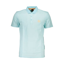 Load image into Gallery viewer, Hugo Boss Elegant Light Blue Cotton Polo with Contrast Detail