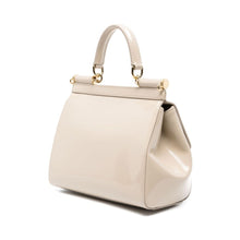 Load image into Gallery viewer, Dolce & Gabbana Elegant Patent Leather Sicily Bag in Beige