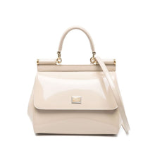 Load image into Gallery viewer, Dolce & Gabbana Elegant Patent Leather Sicily Bag in Beige
