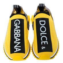 Load image into Gallery viewer, Dolce & Gabbana Chic Logo-Print Stretch Sneakers in Vibrant Yellow
