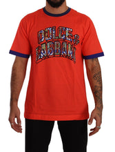 Load image into Gallery viewer, Dolce & Gabbana Elegant Orange Crew Neck Logo Tee