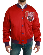 Load image into Gallery viewer, Dolce & Gabbana Red YEAR OF THE PIG Bomber Jacket