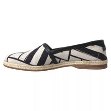 Load image into Gallery viewer, Dolce & Gabbana Black White Stripes Slip On Espadrille Shoes