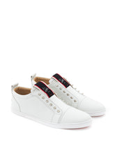 Load image into Gallery viewer, Christian Louboutin Elegant White Leather Sneaker Elegance